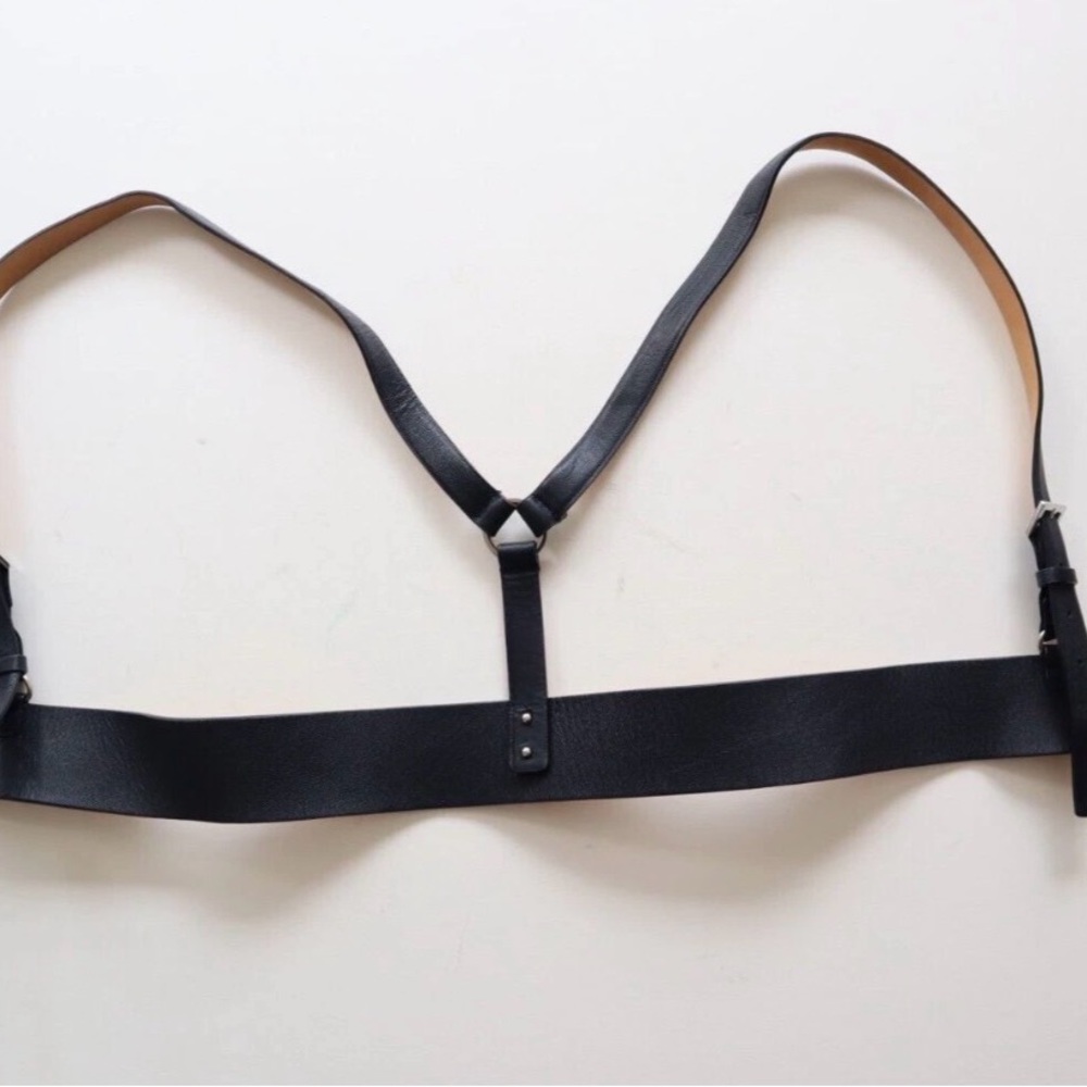 Herve Leger Black Leather Harness Size XS - Picture 4 of 8